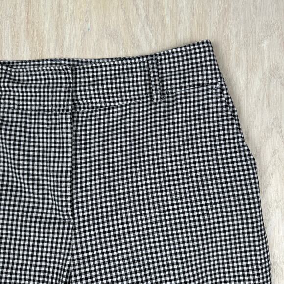 Joie High Rise Flat Front Chino Ankle Buffalo Plaid Preppy Edge Office Pants 8 - Picture 3 of 16